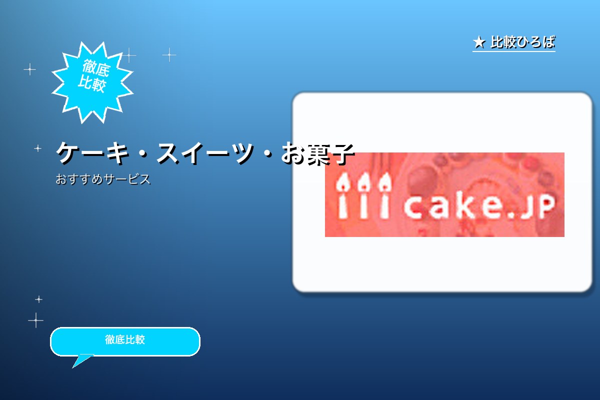 ケーキ専門通販の商品購入 評判・特徴ロゴ