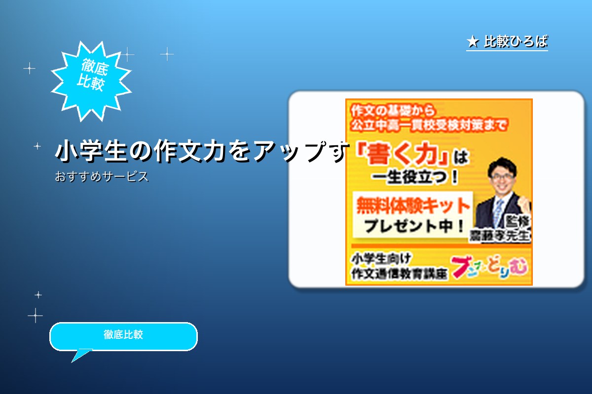小学生向け作文通信教育講座「ブンブンどりむ」無料ロゴ